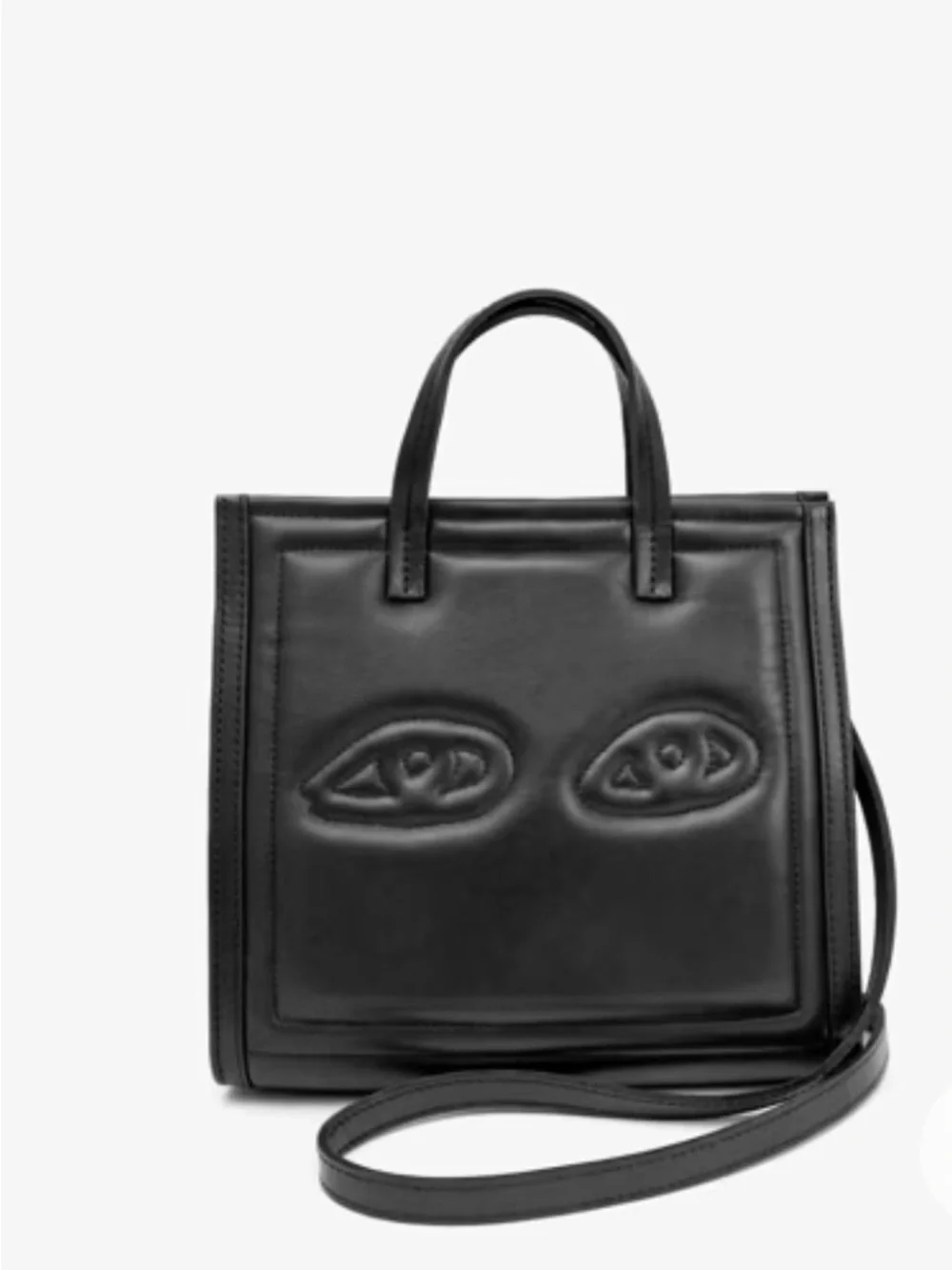 Clare V Petit Simple Tote - Black w/ Eyes